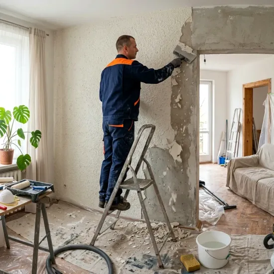 Reparación de Quitar gotelé en Bóveda · Fix for Homes - Reparadores del Hogar